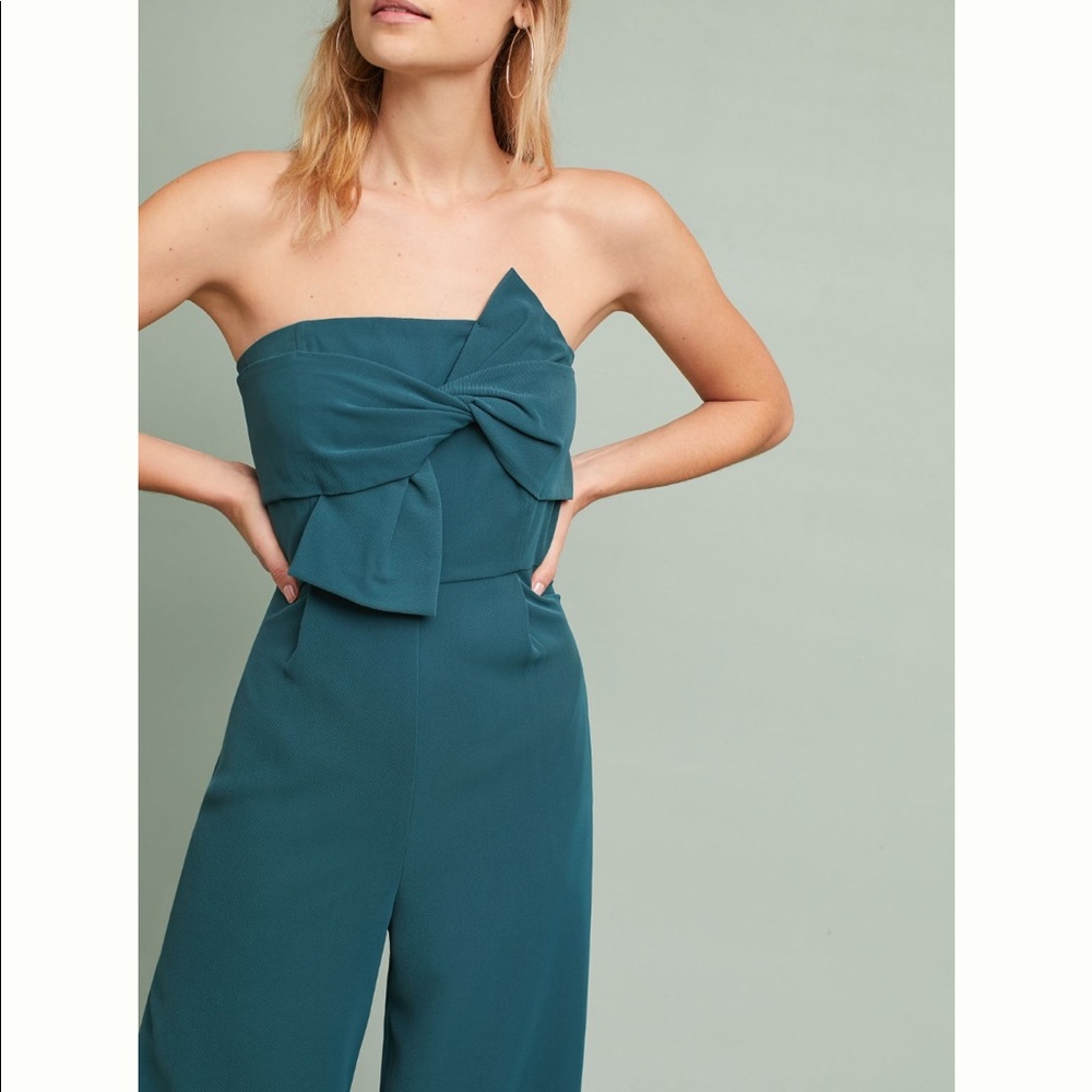 Anthropologie Beatty Strapless Jumpsuit